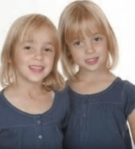 Nina is with her twin sister